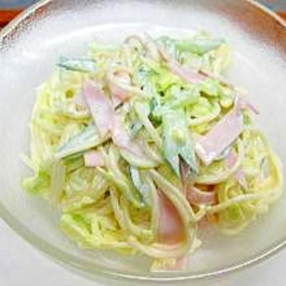 お役立ちレシピ　スパゲッティサラダ